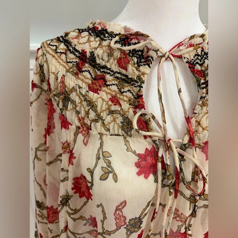 Free People Keeping Up With Kara Sheer Tunic - Picture 7 of 11